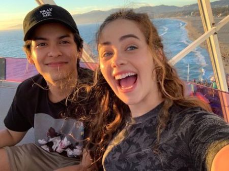 Xolo Mariduena spending time with his friend, Mary Mouser.